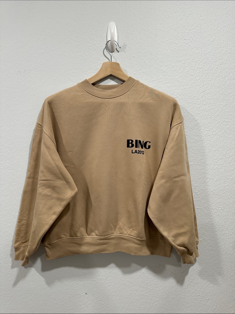 Anine Bing Jaci Camel Sweatshirt XS - Picture 2 of 7